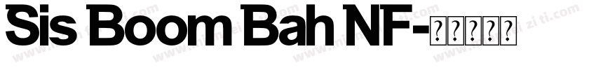 Sis Boom Bah NF字体转换